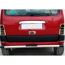 Хромированная накладка над номером (1996-2002, 1 дверь, нержавейка) для Peugeot Partner