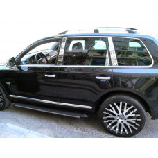 Накладки на стойки из нержавеющей стали (8 шт) Carmos - Турецкая Нержавеющая Сталь для Volkswagen Touareg 2010-2018 гг