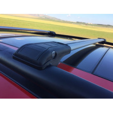 Поперечины на рейлинги с замком Wingbar V1 (2 шт) до 110 см, черный для Ford Kuga/Escape 2013-2019 гг