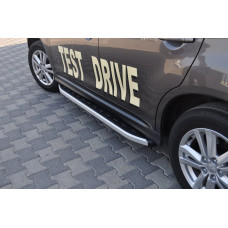 Боковые пороги Fullmond (2 шт, алюм.) для Citroen C-4 Aircross 2012-2017 гг