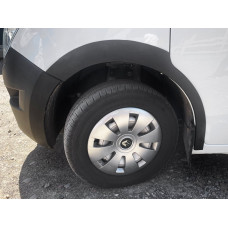 Расширители арок (4 шт, черные, ABS) для Nissan NV400 2010-2024 гг