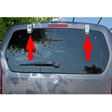 Накладки на петли задних дверей (2 шт, нержавейка) для Opel Combo 2019- гг