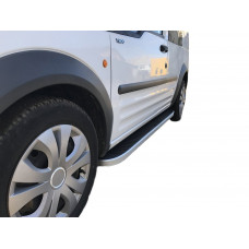 Боковые Подножки Tayga (2 шт., Алюминий) Стандартная база для Ford Connect 2006-2009 гг