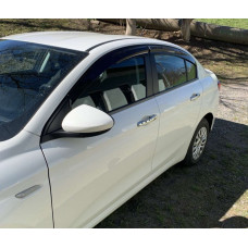 Ветровики на окна (4 шт., Sunplex Sport) для Fiat Tipo 2016- гг