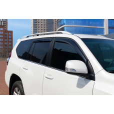 Ветровики на окна (4 шт, HIC) для Toyota Land Cruiser Prado 120 2002-2009 гг