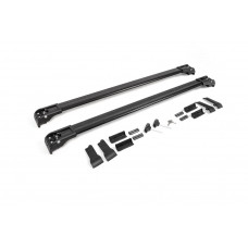 Поперечний багажник на інтегровані рейлінги під ключ (2 шт) Чорний для Suzuki SX4 S-Cross 2013-2016 рр