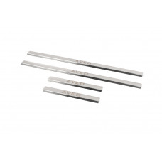 Накладки на дверные пороги Carmos из нержавейки (4 шт.) для Chevrolet Aveo T250 2005-2011 гг