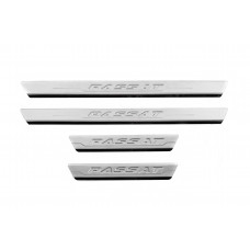 Накладки на пороги Carmos V3 (4 шт, нержавейка) для Volkswagen Passat B8 2015-2023 гг