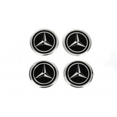 Наклейки на колпачки дисков V1 60мм (4шт) для Mercedes