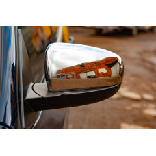 Накладки на Зеркала (2 шт., Нержавейка) для BMW X5 E-70 2007-2013 гг
