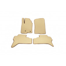Коврики EVA (Бежевые) для Mitsubishi Pajero Wagon IV 2006-2021 гг