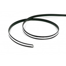 Черный молдинг с хромированной вставкой на метраж sal13 (1 метр, 16.5 мм)