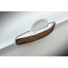 Хромированные Накладки на Ручки (4 шт., Нержавейка) Без чипа, OmsaLine - Итальянская нержавейка для Ford Focus III 2011-2017 гг