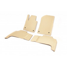 Поліуретанові килимки (2007-2012, EVA, бежеві) для Toyota Land Cruiser 200 рр