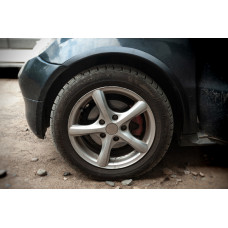 Расширители арок (4 шт, черные, ABS-пластик) для Mercedes A-сlass W168 1997-2004 гг