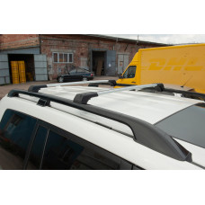 Поперечины на рейлинги без замка Flybar V1 (2 шт) до 110 см, серый для Jeep Cherokee KL 2013- гг