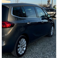 Хромированные Накладки на Ручки (4 шт) OmsaLine - Итальянская Нержавейка для Opel Zafira B 2005-2011 гг