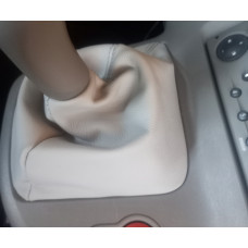 Чехол КПП Кожаный Серый для Renault Kangoo 2008-2020 гг
