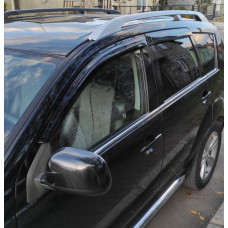 Ветровики на окна (4 шт, HIC) для Peugeot 4007 2007-2013 гг