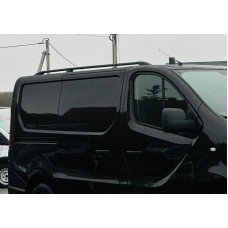 Черные рейлинги Длинные, пластиковые ножки для Opel Vivaro 2015-2019 гг