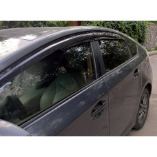 Ветровики на окна (4 шт., Sunplex Sport) для Toyota Prius 2009-2015 гг