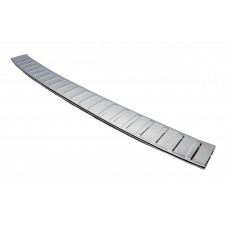 Накладка на задний бампер Carmos нержавейка для Skoda Kamiq 2019- гг