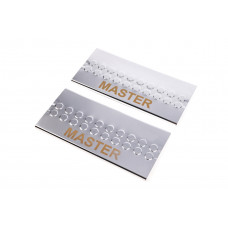 Накладки на пороги V3 (2 шт, нерж.) для Renault Master 2011-2023 рр