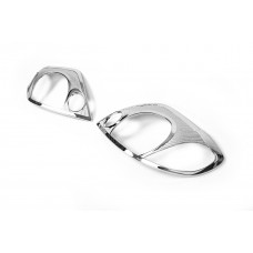 Накладки на фары V1 (2002-2004, 2 шт., пластик) для Toyota Corolla