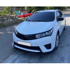 Передний бампер лип (черный) для Toyota Corolla 2013-2019 гг