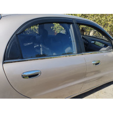 Окантовка окон нержавейка (4 шт) для Chevrolet Lanos 1998-2017 гг