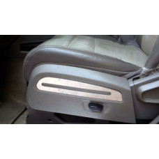 Хромированные накладки на сиденья (нержавейка) для Dodge Nitro 2006-2011 гг