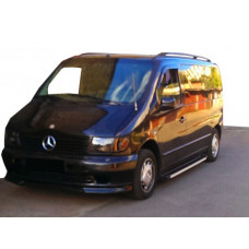 Бокові пороги Maya V1 (2 шт., алюміній) для Mercedes Vito W638 1996-2003 рр