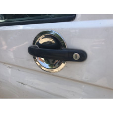 Накладки под ручки из нержавеющей стали 4 штуки. Carmos - турецкая сталь для Volkswagen T5 2010-2015 гг