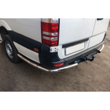 Боковые трубы за задним колесом, угловые (2 шт., нержавейка) Длинная база для Mercedes Sprinter W907/W910 2018- гг