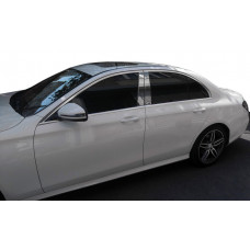 Накладки на стойки из нержавеющей стали для Mercedes E-сlass W213 2016-2023 гг