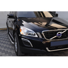 Бокові пороги Fullmond (2 шт., алюміній) для Volvo XC60 2009-2017 рр
