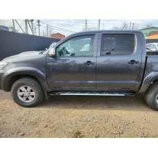 Боковые Подножки Sunrise (2 шт., Алюминий) для Toyota Hilux 2006-2015 гг