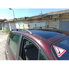 Черные Рейлинги (2 шт) Короткая База для Renault Scenic/Grand 2003-2009 гг