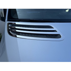 Накладки на воздухозаборник OmsaLine (2 шт., нержавейка) для Mercedes Sprinter W907/W910 2018- гг