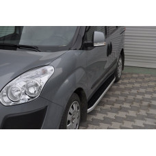 Боковые Подножки Fullmond (2 шт., Алюминий) Стандартная база для Fiat Doblo II 2010-2022 гг