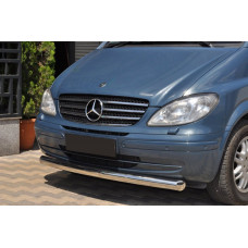 Передняя Губа ST008 (Нержавейка) 2004-2010, 70мм для Mercedes Vito W639