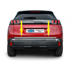 Накладка на багажник нержавейка Carmos - Турецкая Нержавеющая Сталь для Peugeot 3008 2016-2023 гг