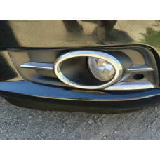 Окантовки противотуманных фар (2 шт., нержавейка) OmsaLine - Итальянская Нержавейка для Chevrolet Cruze 2009-2015 гг