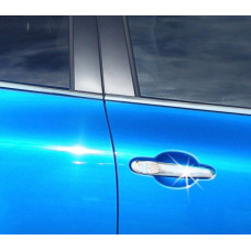 Хромированные Накладки на Ручки (4 шт., Нержавейка) для Nissan Micra K13 2011-2016 гг