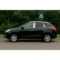 Накладки на дверные стойки из нержавеющей стали (8 шт.) для Hyundai IX-35 2010-2015 гг