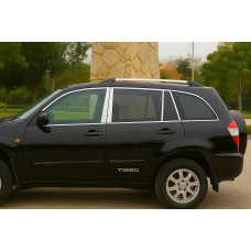 Повне окантування скла 2010-2014 (4 шт, Libao) для Chery Tiggo 1 рр