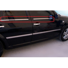 Зовнішня окантовка стекол (4 шт, нерж) SW - універсал для Volkswagen Bora 1998-2004 рр