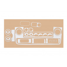 Накладки на панель приборов (2004-2010) Алюминий для Opel Movano