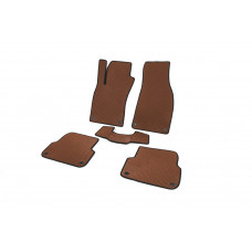 Коврики EVA (коричневые, SD) для Ауди A6 C6 2004-2011 гг