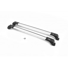 Поперечины на рейлинги с замком Skybar V1 (2 шт) Черный для Dacia Duster 2018-2024 гг